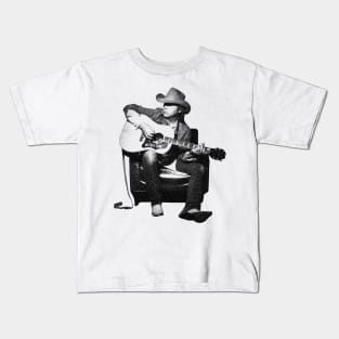 Dwight Yoakam Graphite Pencil Kids T-Shirt